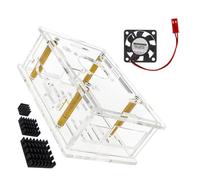 Carcasa acrílica y ventilador de refrigeración opcionales para placa de desarrollo, protector de refrigeración eficiente gestión del calor