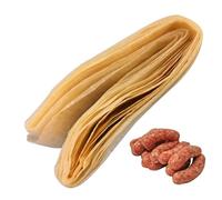 Carcasa comestible de secado para salchichas, 8 m de largo, tubo natural de intestino de cerdo de 5 cm, perfecto para salchichas de desayuno, bratwurst, chorizo, perritos calientes, recetas de carne