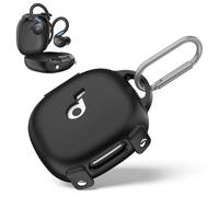 Carcasa compatible con Anker SoundCore Sport X20, carcasa de silicona a prueba de golpes, funda para casco ultrafino, flexible integrada, color negro
