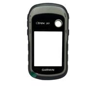 Carcasa compatible con Garmin eTrex Series 30/30x/20/20X/10/10X Series Carcasa frontal con botones de cristal Cubierta de repuesto de reparación manual (gris, eTrex 20)