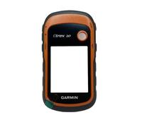 Carcasa compatible con Garmin eTrex Series 30/30x/20/20X/10/10X Series Carcasa frontal con botones de cristal de repuesto (naranja, eTrex 20)