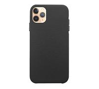 Carcasa compatible con iPhone 11 Pro efecto piel granulada, color negro