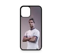 Carcasa compatible con iPhone 14 Pro Max - Cristiano Ronaldo - Intensidad del partido - Sublimación HD - Silicona negra - Carcasa de Locura