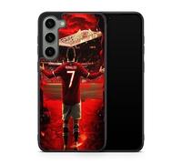 Carcasa compatible con Samsung Galaxy A12 - Cristiano Ronaldo - Energía ofensiva - Sublimación HD - Silicona Negro - Carcas-en-Lolie