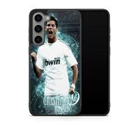 Carcasa compatible con Samsung Galaxy A13 - Cristiano Ronaldo - Energía ofensiva - Sublimación HD - Silicona Negro - Carcas-en-Lolie