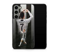 Carcasa compatible con Samsung Galaxy A23 - Cristiano Ronaldo - Energía ofensiva - Sublimación HD - Silicona Negro - Carcas-en-Lolie