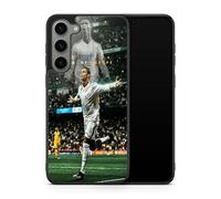 Carcasa compatible con Samsung Galaxy S23 FE - Cristiano Ronaldo - Acabado Premium - Sublimación HD - Silicona Negro - Carcasa de Locura