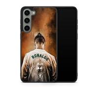 Carcasa compatible con Samsung Galaxy S23 FE - Cristiano Ronaldo - Acción Legendaria - Sublimación HD - Silicona Negro - Carcasa de Locura