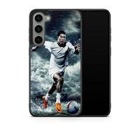 Carcasa compatible con Samsung Galaxy S25 FE - Cristiano Ronaldo - Acción Legendaria - Sublimación HD - Silicona Negro - Carcasa de Locura