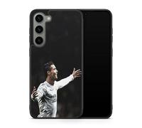 Carcasa compatible con Samsung Galaxy S25 FE - Cristiano Ronaldo - Potencia y velocidad - Sublimación HD - Silicona Negro - Carcasa de Locura