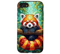 Carcasa con diseño de Panda Rojo, diseño de Pandas Rojos Carcasa para iPhone SE (2020) / 7/8