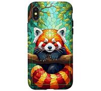 Carcasa con diseño de Panda Rojo, diseño de Pandas Rojos Carcasa para iPhone X/XS