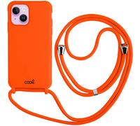 Carcasa COOL para iPhone 14 Cordón Liso Naranja