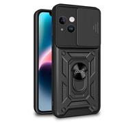 Estuche rígido con anillo para iPhone 14 Plus (negro) - COOL