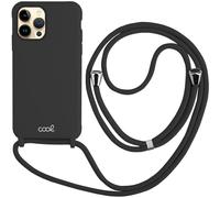 Carcasa COOL para iPhone 14 Pro Max Cordón Liso Negro