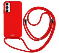Carcasa Cool para Samsung A057 Galaxy A05s Cordón Liso Rojo
