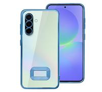 Funda con bordes metálicos para Samsung Galaxy A36 5G (Azul/Transparente) - COOL