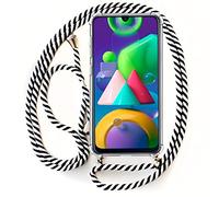 Cool Funda Cordón Blanco/Negro para Samsung Galaxy M21 M215