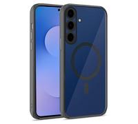 Cool Funda Magnética Transparente con Borde Negra para Galaxy S25 FE