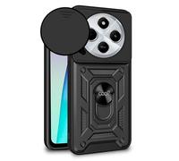 Funda rígida para Xiaomi Redmi 14C / Poco C75 con anillo negro - COOL