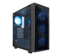 Carcasa Coolbox GA300 Gridline ARGB Black con 5 ventiladores y cristal templado