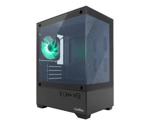Carcasa CoolBox GM200 Vision Lite Negra USB-C 3.2 Gen1 Sin Fuente 1 Vent. ARGB