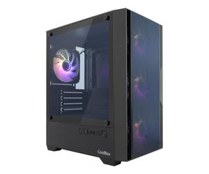 Carcasa Coolbox GM220 MPFusion Micro ATX con 4 ventiladores ARGB USB-C