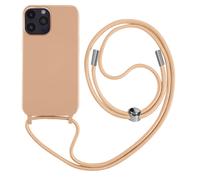 Carcasa Cordón iPhone 14 Pro Max Semi rígida con Collar 80 cm Rosa