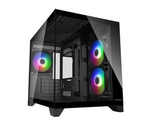 Carcasa Cougar CGR-2QA6B-RGB Mini Tower Micro ATX Iluminación Multi Ventana Vidrio