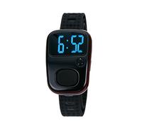Carcasa de ABS con temporizador digital y pantalla LED recargable, correa de silicona para contar clics portátiles con pantalla LED y temporizador
