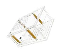 Carcasa de acrílico con ventilación de flujo de aire y acceso GPIO fácil instalación a la placa base de fácil instalación cubierta antipolvo