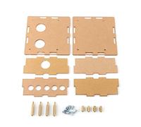 Carcasa de acrílico para bricolaje, carcasa de acrílico para bricolaje con separadores y tornillos hembra x hembra x macho, kit de piezas de protección para placa de preamplificador de tubo de válvula