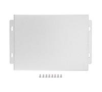 Carcasa de aleación de aluminio, caja de aluminio protectora para caja de conexiones de PCB, recinto plegable en color plata con bisel frontal y trasero, 33 x 114 x 150 mm
