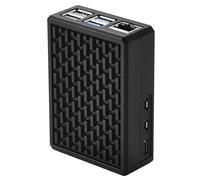 Carcasa de aleación de aluminio para Raspberry Pi 5 con columna de refrigeración integrada, carcasa de metal de disipación de calor pasiva de gran área para una mejor gestión térmica y protección