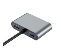 Carcasa de aleación de aluminio tipo C a Ethernet adaptador USB 3.0 para profesionales y estudiantes que necesitan conexiones rápidas