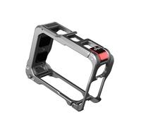 Carcasa de aluminio abierta de acceso rápido con acolchado antivibración y soporte para 2 protecciones de cámara, marco protector acolchado de espuma