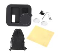 Carcasa de aluminio impermeable compatible con la serie GoPro Hero, marco multifunción con revestimiento antirreflectante y soporte universal para