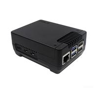Carcasa de aluminio para Argon NEO 5 para Pi 5 - para M.2 NVMe placa de expansión con gestión térmica para datos rápidos para acceso negro para mini computadora (A)