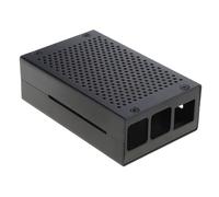 Carcasa de aluminio para carcasa RPI 4B, carcasa de metal para carcasa negra y plateada para RPI 4 modelo B, carcasas de metal para electrónica