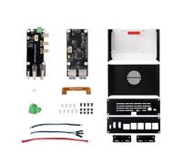 Carcasa de aluminio para placa de desarrollo con placa de expansión PCIE Ethernet USB 3.2 para gran espacio opcional para accesorios RPI