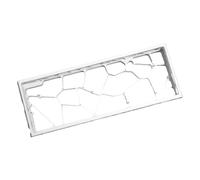 Carcasa de aluminio para teclado, estructura hueca para estilos de reducción de peso, refrigeración eficiente e instalación simple, disipación de calor