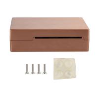 Carcasa de aluminio térmicamente eficiente para Raspberry Pi, estructura de disipador de calor integrada con orificios de montaje y base estable,