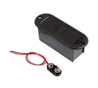 Carcasa de batería de 9 V con diseño ABS para efectos de bajo, resistente para efectos de guitarra