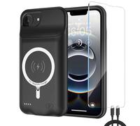 Carcasa de batería para iPhone 16, 10000 mAh, magnética compatible con carga inalámbrica, carcasa protectora para cargador de batería de emergencia extendida,