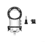 Carcasa de buceo impermeable de 50 m para cámara de acción Insta360 X5, carcasa transparente con accesorios de soporte, construcción robusta de policarbonato para fotografía subacuática, buceo y