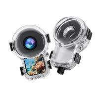 Carcasa de Buceo Totalmente Invisible con Dos Fijaciones Tipo Garra para Insta360 X6 la cámara, Funda Protectora Transparente e Impermeable para Uso subacuático