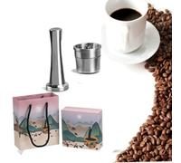 Carcasa de cápsula de café conveniente y fiable con filtro de acero inoxidable para Illy