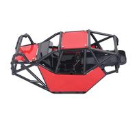 Carcasa de Carrocería sobre Orugas, Construcción Liviana, Cuerpo de Jaula de Rodillos RC Resistente para Modificación de Automóviles (Rojo)