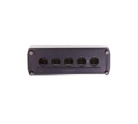 Carcasa de cassette 5 agujeros 22 mm gris IP65 XALD05 Harmony