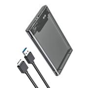 Carcasa de disco duro externo de 6,3 cm con carcasa de policarbonato de alta resistencia y fácil configuración, instalación rápida de velocidad de transferencia de datos